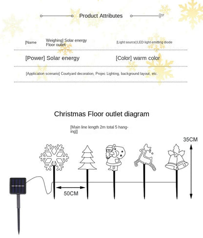 Solar Energy Five-Pointed Star Lights