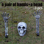 Skeleton Head Hands Halloween