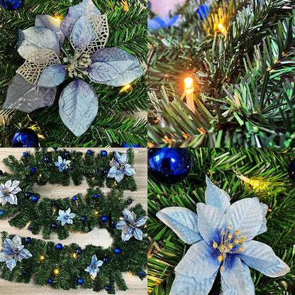 Christmas Decor - Artificial Flowers & Greenery, Gift Decor - Decorative Wreath for Home & Holiday