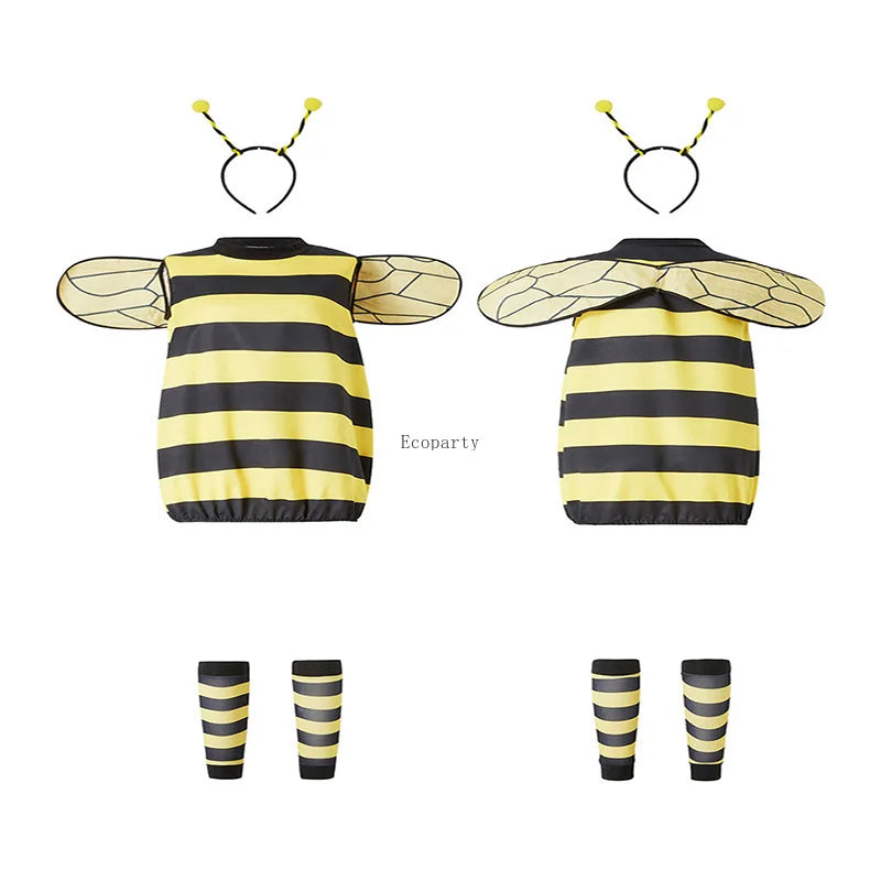 Halloween Bee Costume with Wings and Headband For Kids and Adults - Festivewarehouse™