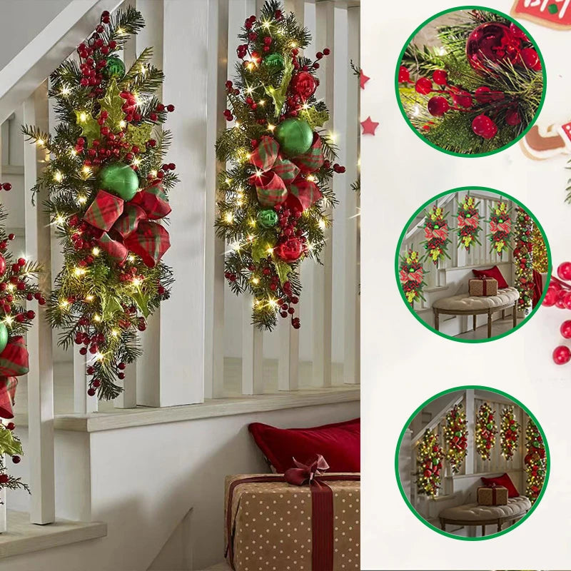 Christmas Wreath - Elegant Seasonal Decor - Decorative Wreath for Home & Holiday