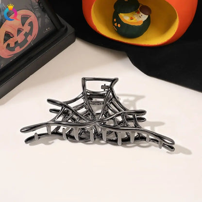 1Pcs Halloween Black Spider Hair Claw Clips