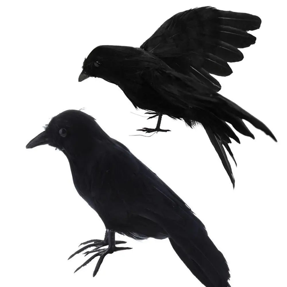 Halloween Decoracion Simulation Black Crow