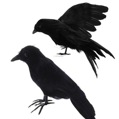 Halloween Decoracion Simulation Black Crow