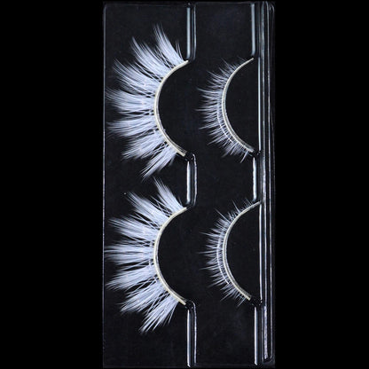2 Pairs/cas 3D White Eyelashes