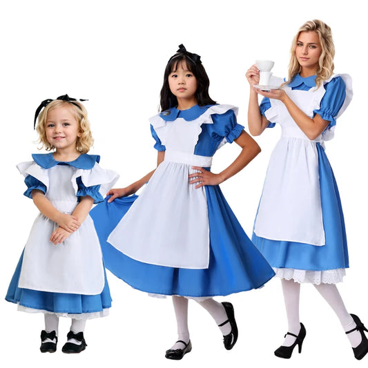 Alice Blue Lolita Maid Dress for Women