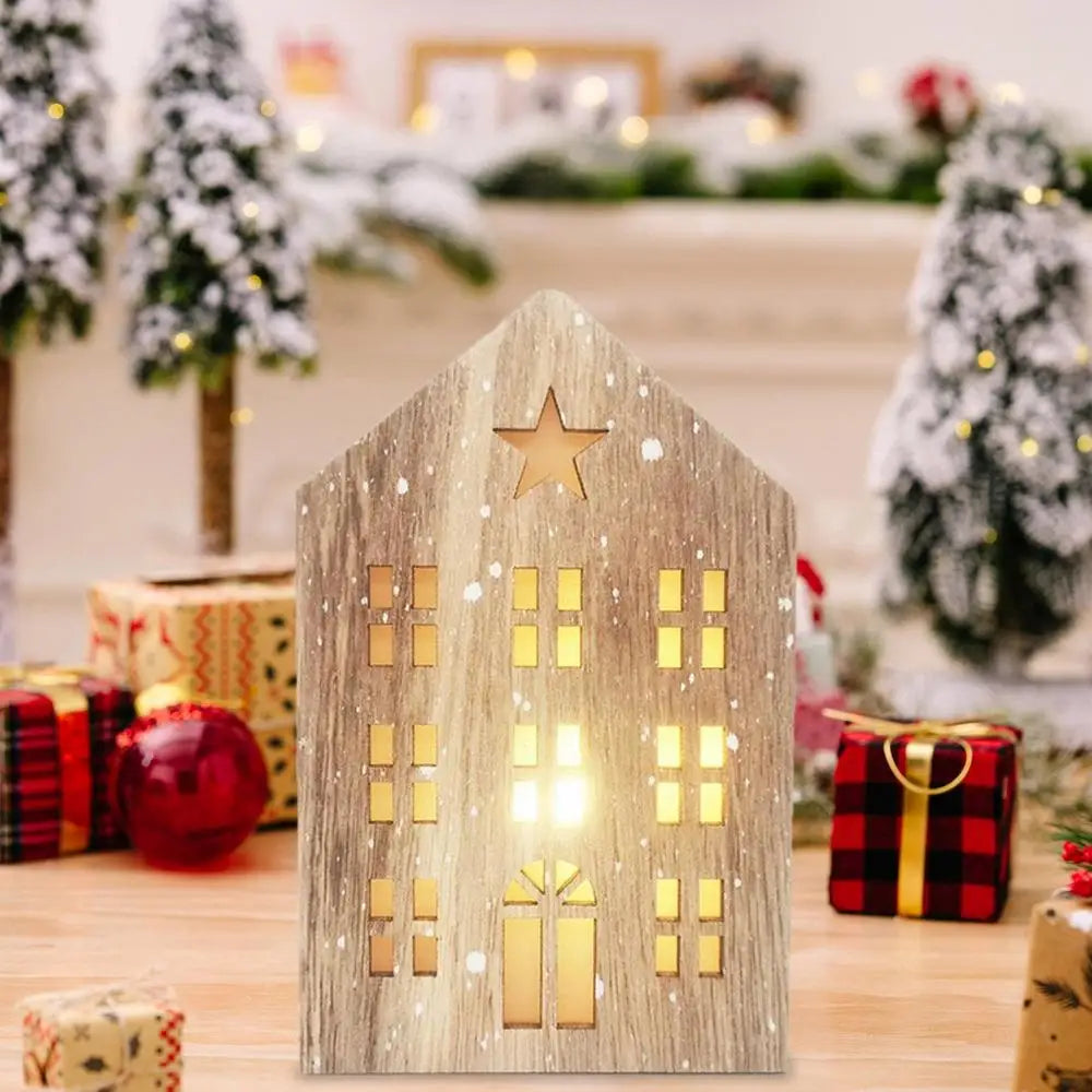 Mini Woods House Led Light Christmas Tree Decoration