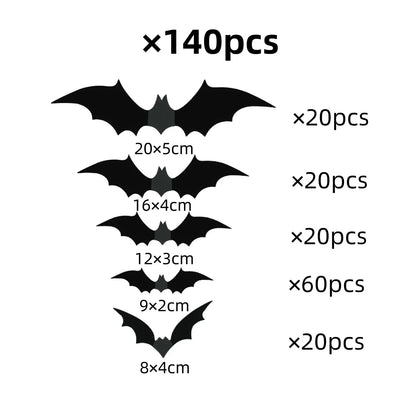 Halloween Bats 3D Wall Stickers