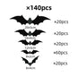 Halloween Bats 3D Wall Stickers