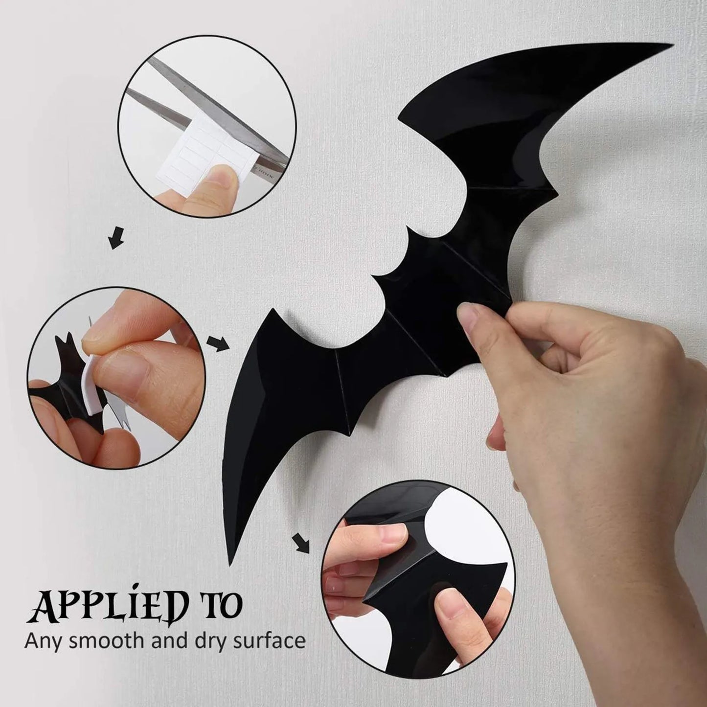 Halloween Bats 3D Wall Stickers