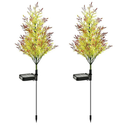 Solar Battery-operated Christmas Tree Garland Outdoor Landscape