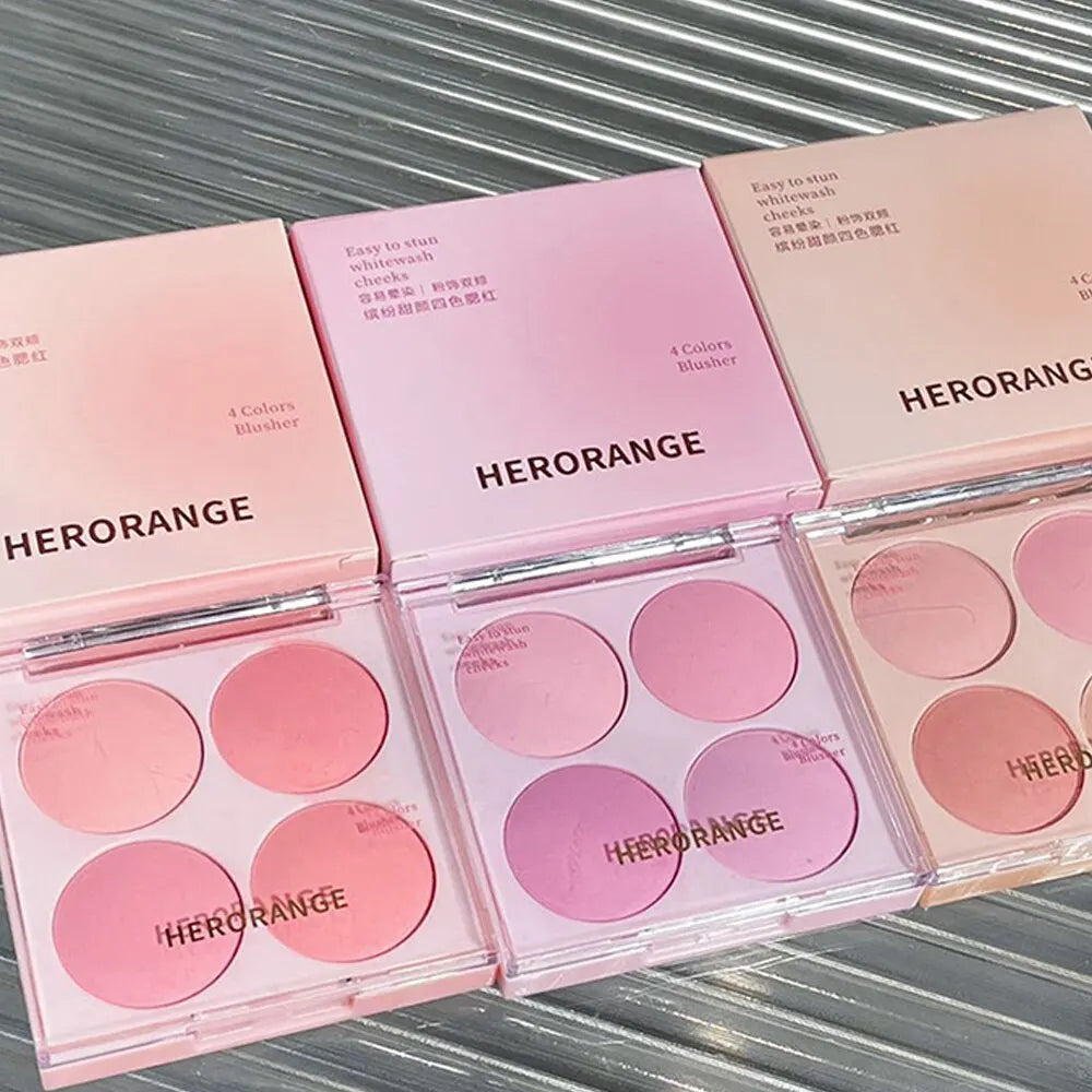 4 Colors Blush Powder Face Makeup