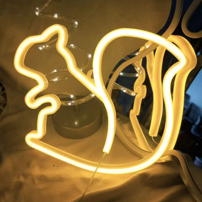 Halloween Bat Spirit LED Neon Wall Decor - USB or Battery Powered