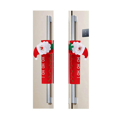 Christmas Refrigerator Door Handle Covers