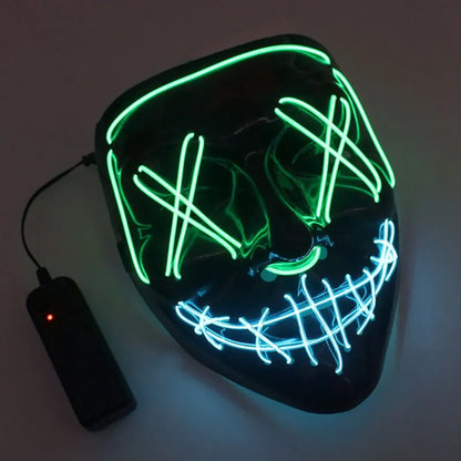 LED Dual Color Glowing Masks