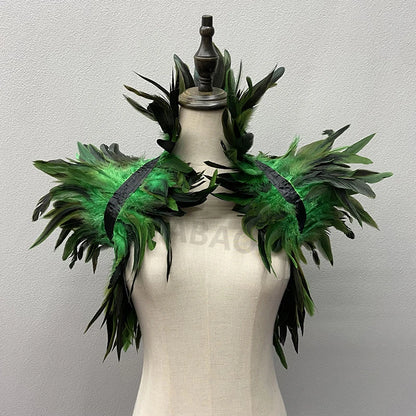 Natural Feather Shrugs Shawl For Women