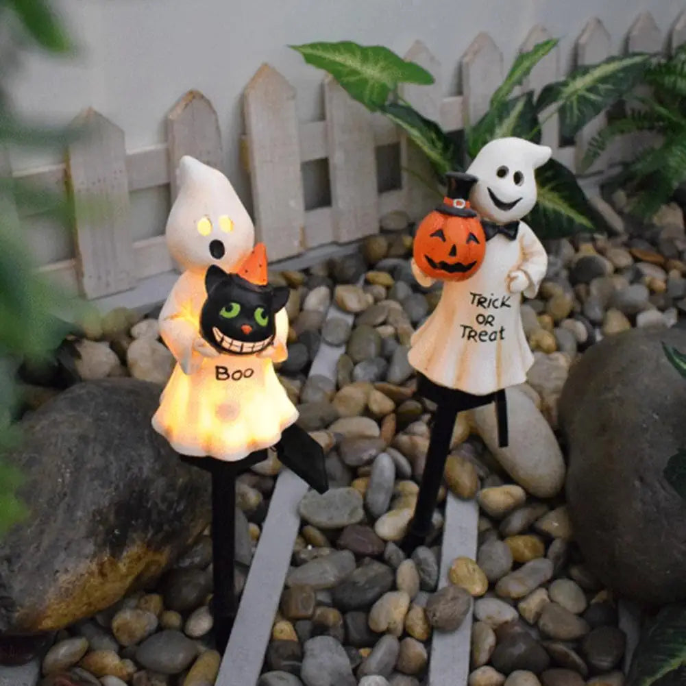 Solar Stake Light Spooky Solar Lights Set for Outdoor Yard