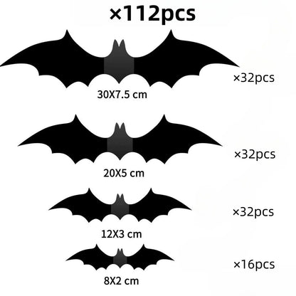 Halloween Bats 3D Wall Stickers