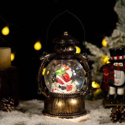 Large Music Light Christmas Snowball Water Light