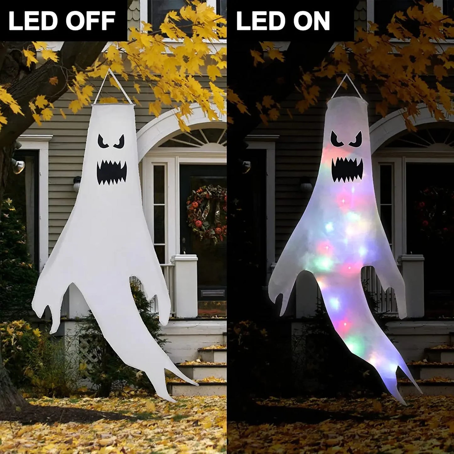 Ghost Hanging with LED Light