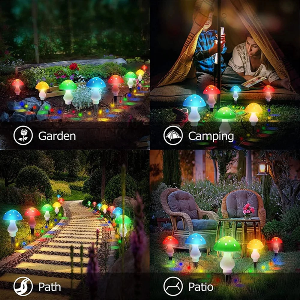 Solar Waterproof Mushroom Light