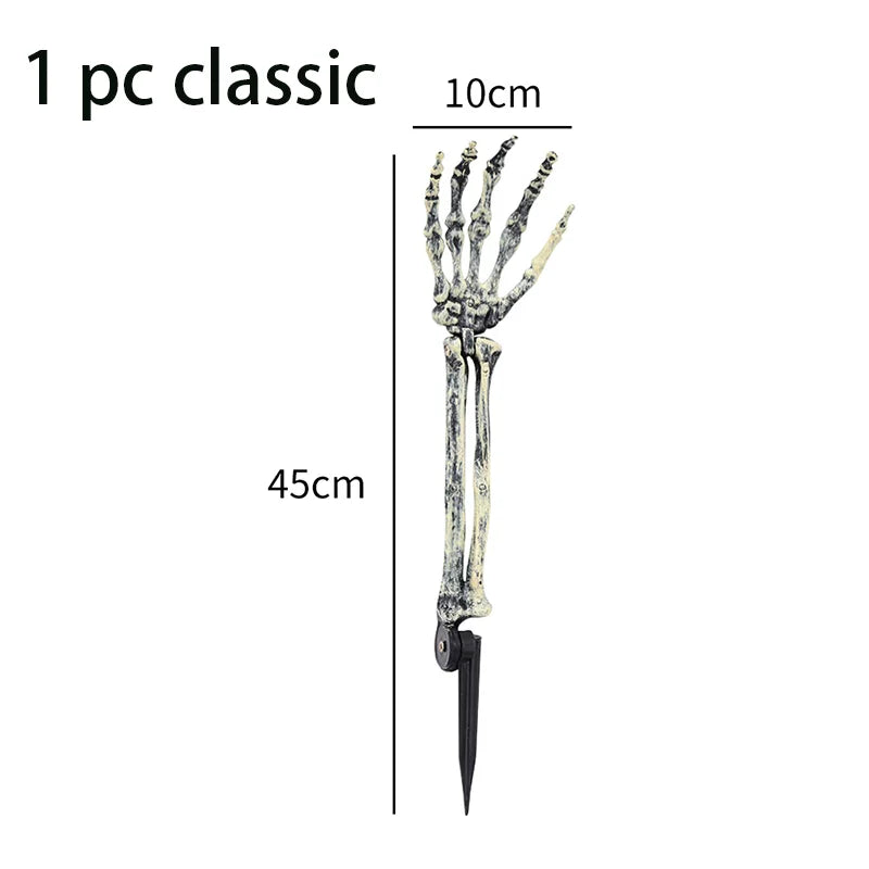 Skeleton Head Hands Halloween