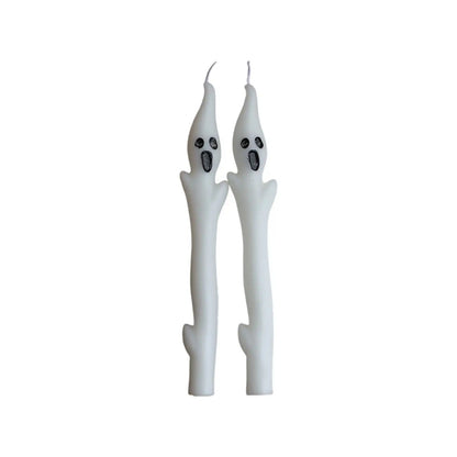 12Inch Hand-Dipped Ritual Candles With Floating Phantom Silhouettes