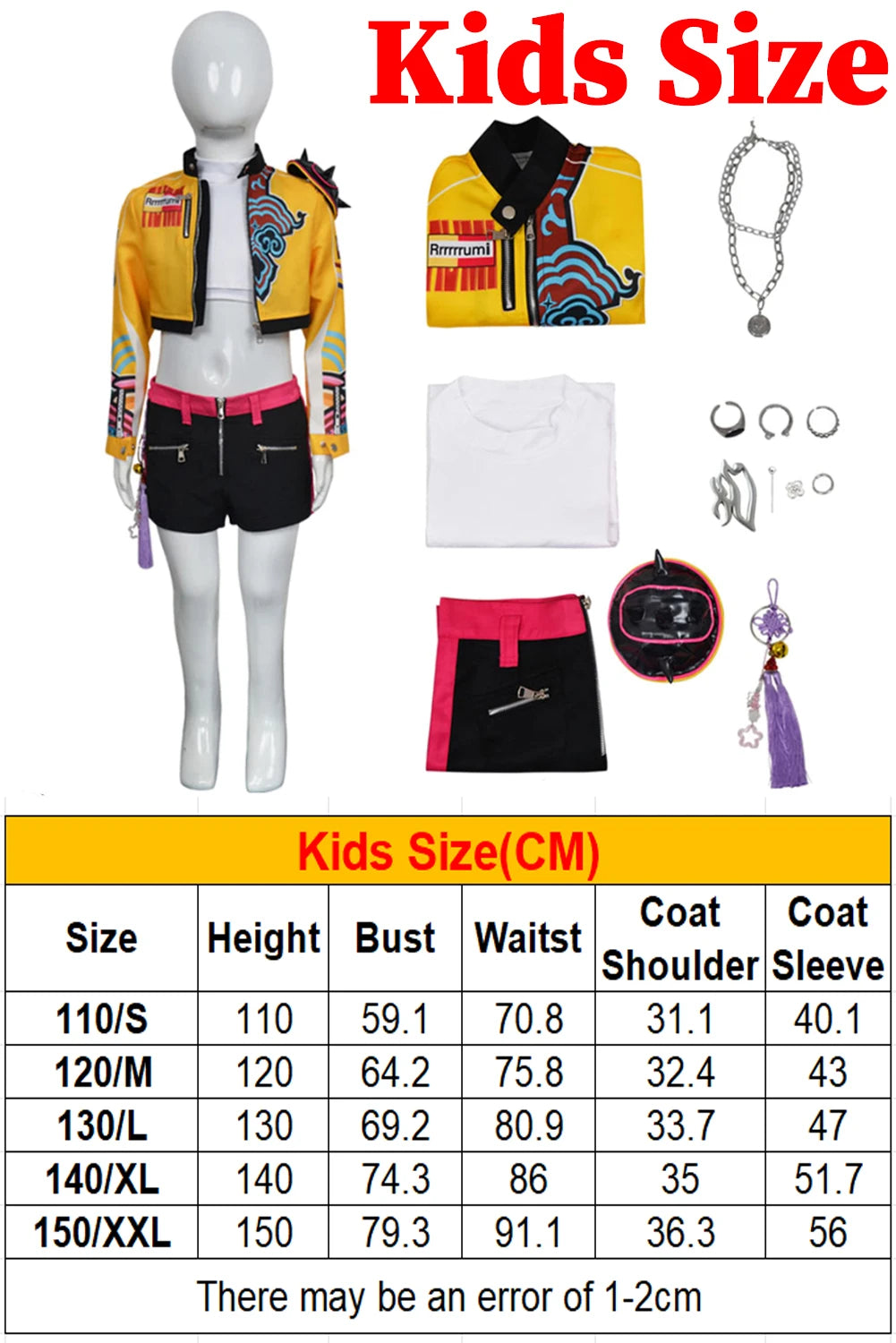 Adult Kids Rumi Demons Hunter of KPop Suit