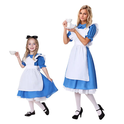 Alice Blue Lolita Maid Dress for Women