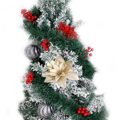 Christmas Decor - Artificial Flowers & Greenery, Gift Decor - Perfect for Gifting