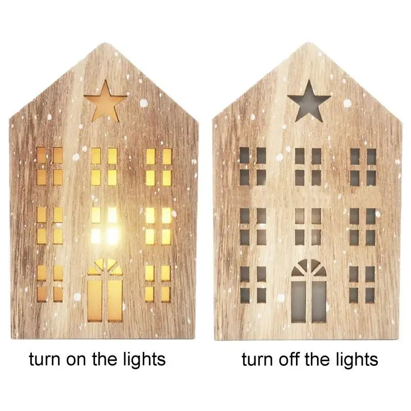 Mini Woods House Led Light Christmas Tree Decoration