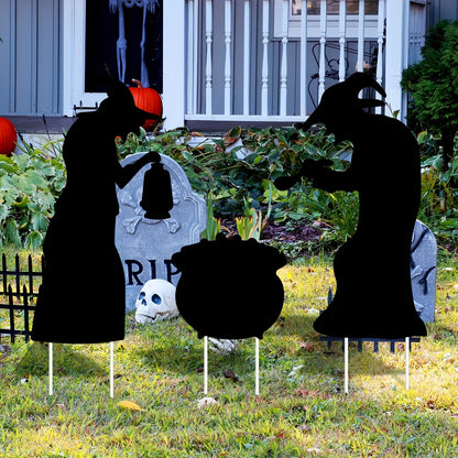 3Pcs Witch Halloween Decorations Outdoor