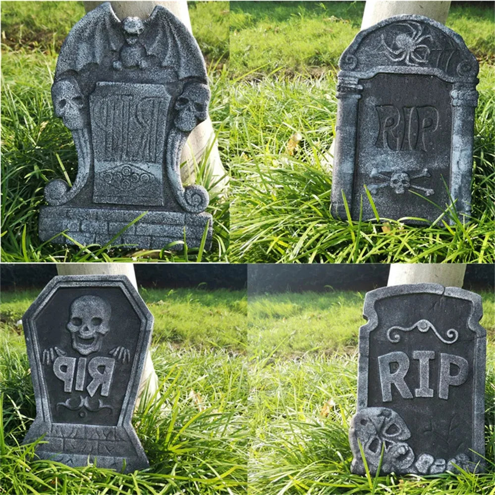 1pcs Halloween Foam RIP Graveyard Tombstone