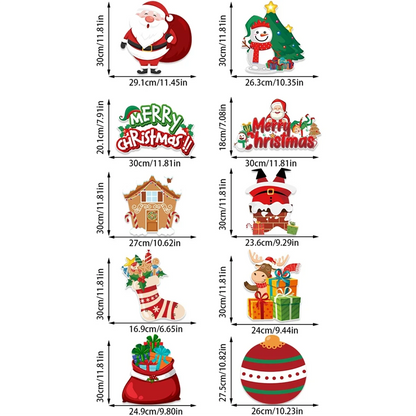 Santa Couplet Hanging Door Banner