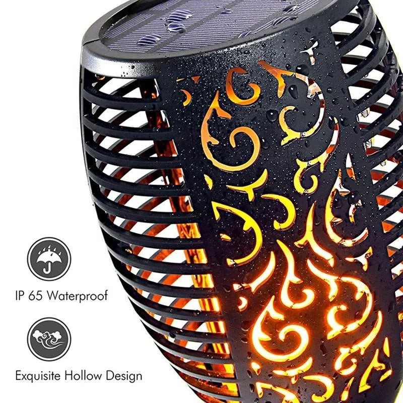 12LED Solar Flame Light Outdoor,Waterproof 12LEDs