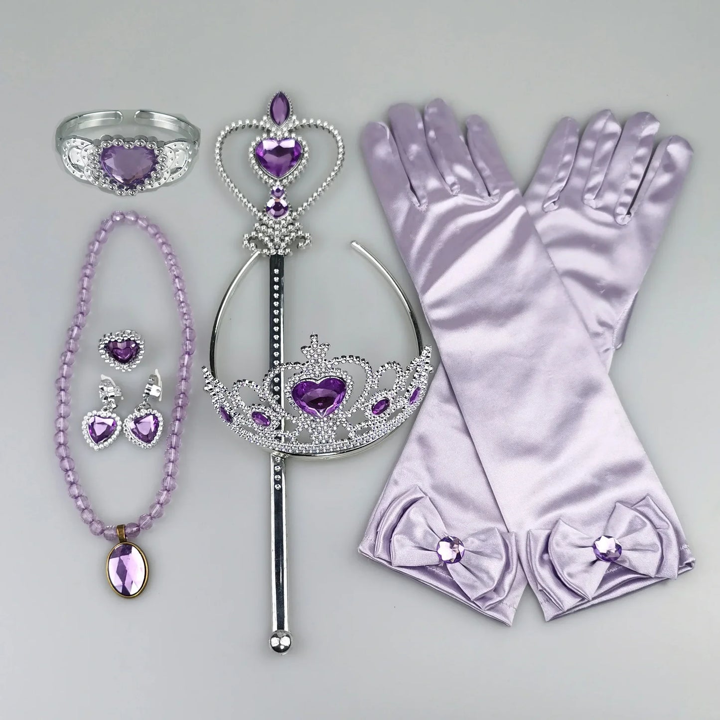 Girls Cosplay Elsa Anna Princess Crown Magic Wand Costume