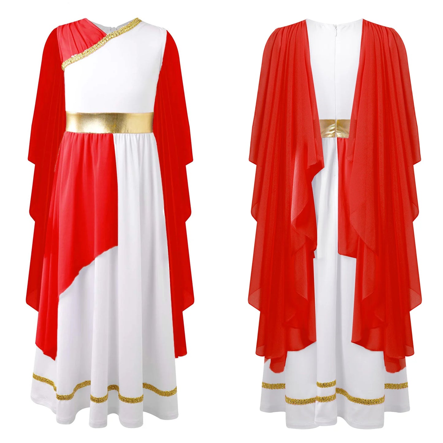 Girls Athena Costume Greek Princess Dress