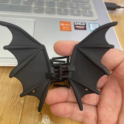 1 Piece Halloween Hair Accessories Metal Bat