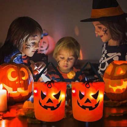 1-20PC LEDLight Up Halloween Pumpkin Candy