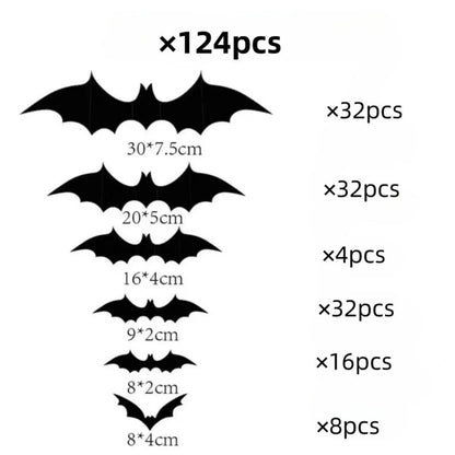 Halloween Bats 3D Wall Stickers