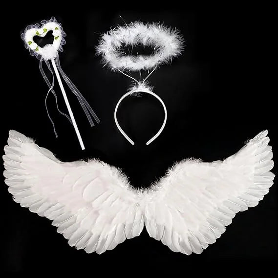 31.5" Angel wing halo and fairy wand