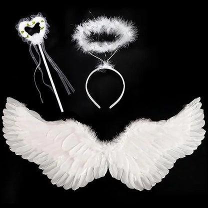 31.5" Angel wing halo and fairy wand
