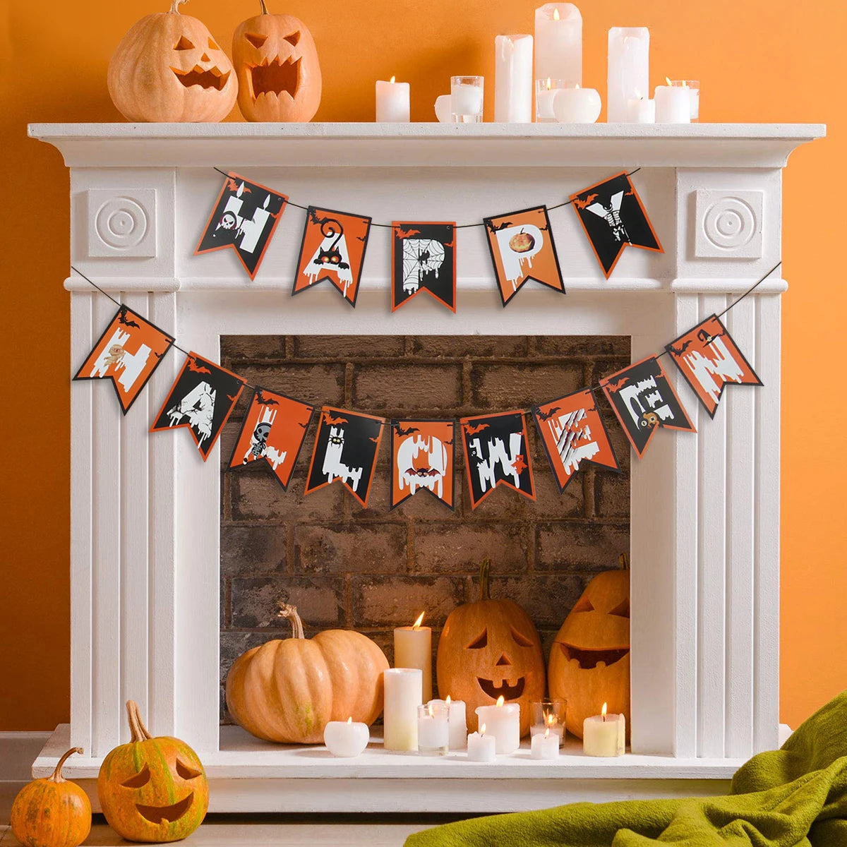 Happy Halloween Hanging Banner Garland - Festivewarehouse™