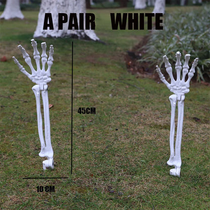 Skeleton Head Hands Halloween