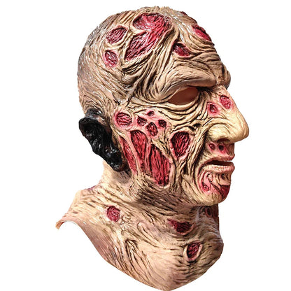 Freddy Krueger Mask Monster Latex Scary For Adult One Size