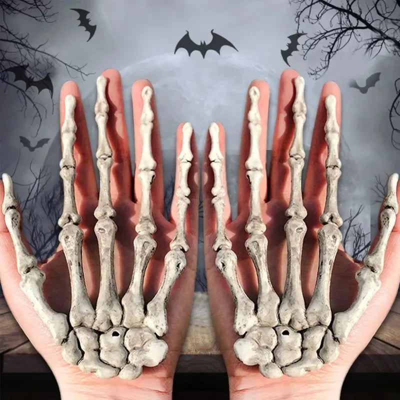 Scary Skull Hand Realistic Skeleton