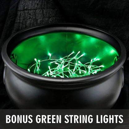 7.87inch Witch's Cauldron with Tripod and Lights