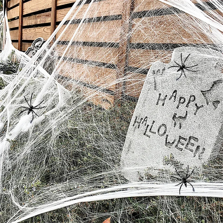 Halloween Decoration White Spider Web