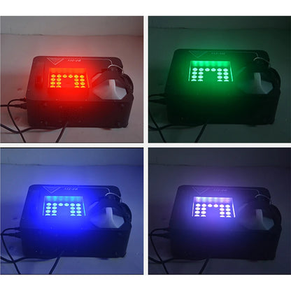 1500W Fog Smoke Machine DMX RGB 24LED Stage Light