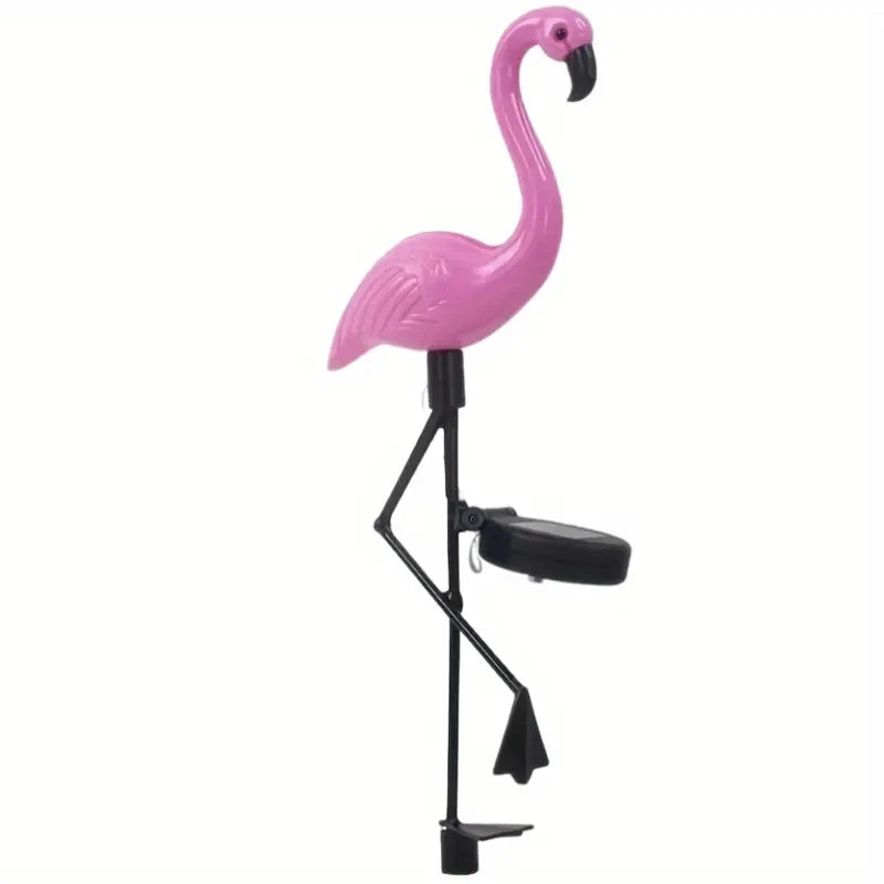 1 Pc Outdoor Solar Lights Flamingo Garden Led